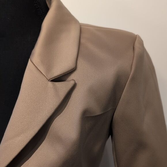 Beige Blazer Coat - Picture 15 of 15